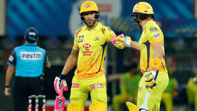 csk-watson-du-plessis match no 18 IPL 2020